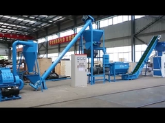 Γραμμή παραγωγής Flat Die Biomass 6-8MM 0,5-10t/H Straw Pellet Production Line