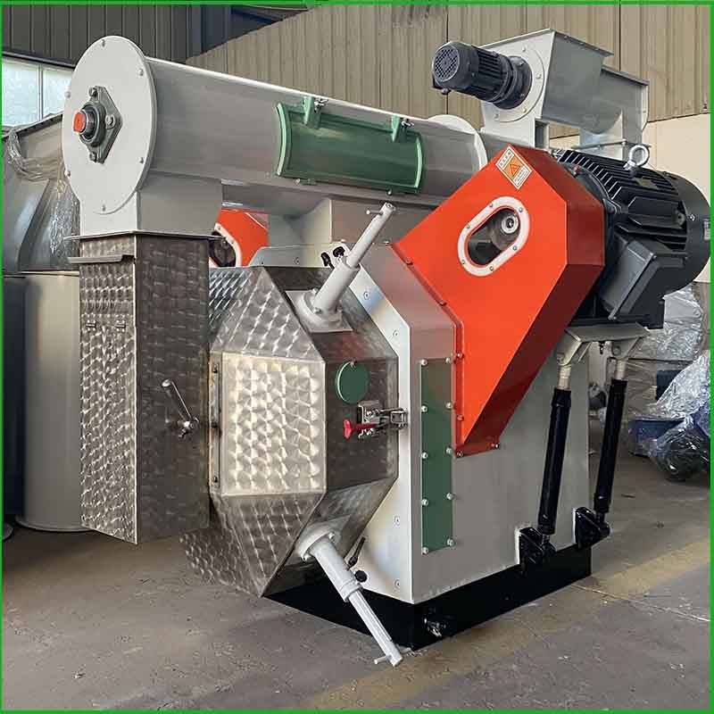Horizontal Ring Die Animal Feed Pellet Mill Machine For Biomass Wood Pellet Making