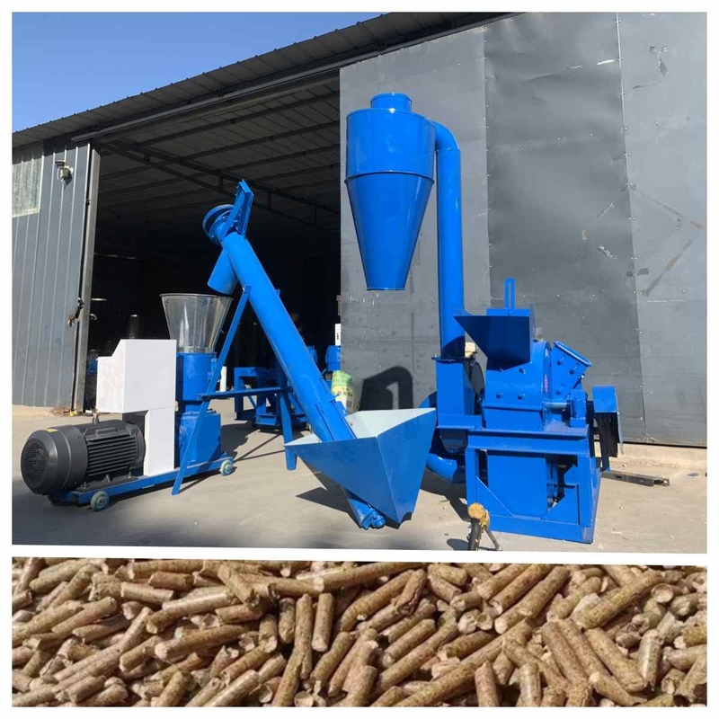 300kg/H ξύλινη σβόλων γραμμή παραγωγής σβόλων τροφών γραμμών παραγωγής οικονομικώς αποδοτική