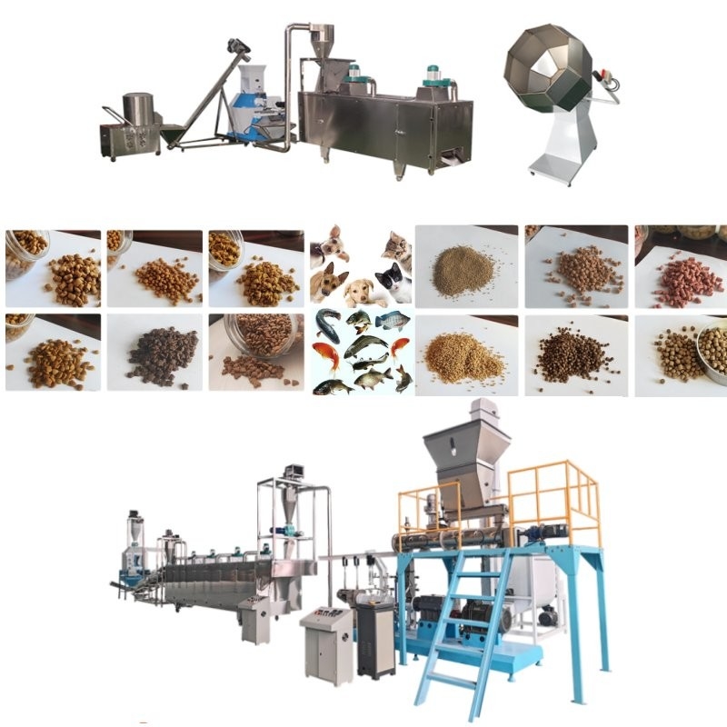 50-2000 Kg/H βυθίζοντας/επιπλέουσα ψαριών τροφών εξωθητών γραμμή με το μέγεθος 0.812mm σβόλων