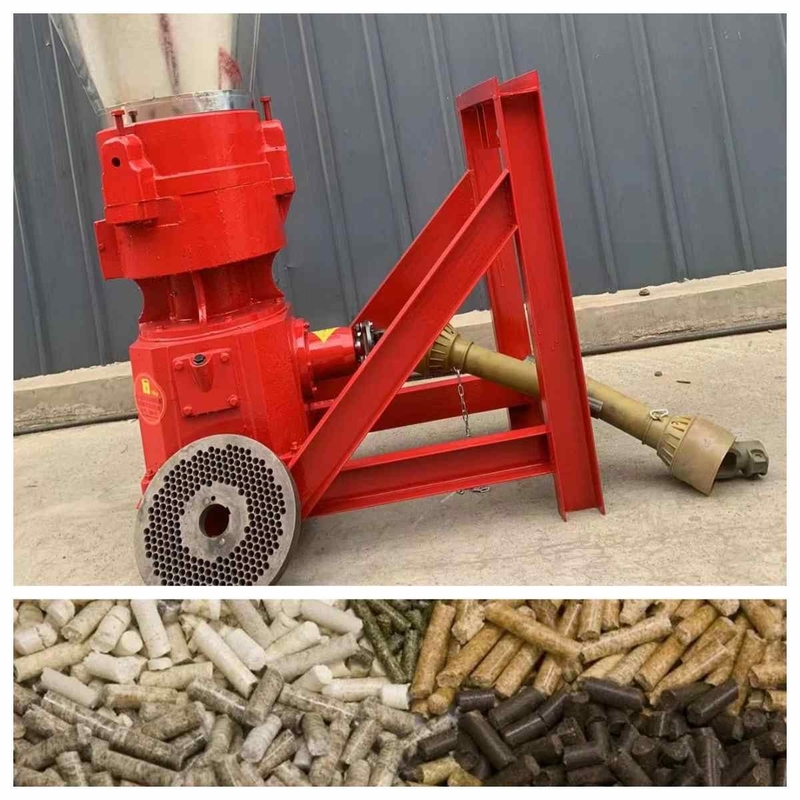 10-80hp PTO 300kg/hWood Drive τρακτέρ μύλος σβόλων για την παραγωγή των σβόλων βιομαζών 6mm