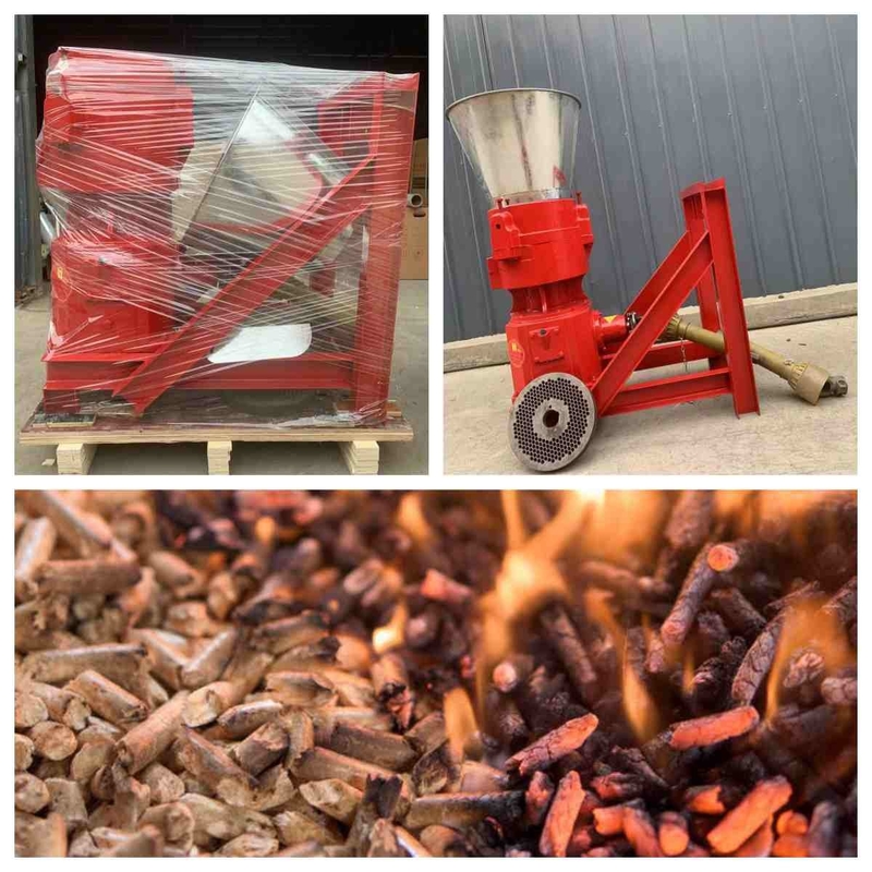 10-80hp PTO 300kg/hWood Drive τρακτέρ μύλος σβόλων για την παραγωγή των σβόλων βιομαζών 6mm
