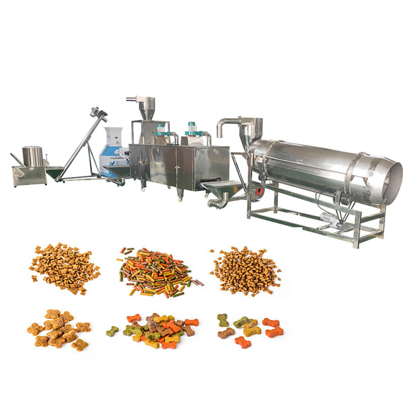 100-500Kg/H ανοξείδωτο γραμμών παραγωγής προϊόντων σκυλιών μηχανών σβόλων τροφών της Pet