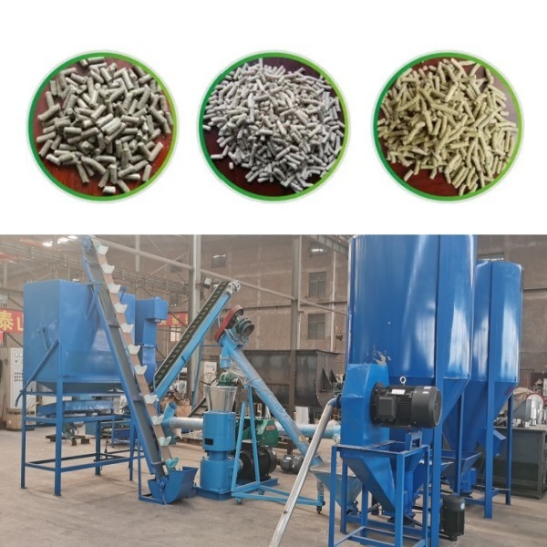 100-1200kg/H τρόφιμα σκυλιών μύλων σβόλων αγροτικών επίπεδα κύβων μηχανών σβόλων ζωοτροφών