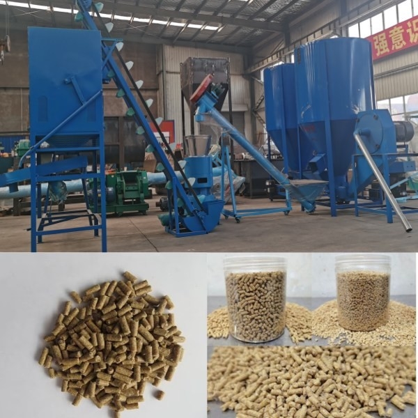 100-1200kg/H τρόφιμα σκυλιών μύλων σβόλων αγροτικών επίπεδα κύβων μηχανών σβόλων ζωοτροφών