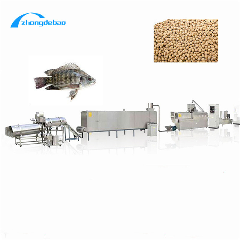 500KG/H επιπλέον ψαριών τροφών CE εξωθητών τροφίμων ψαριών γραμμών παραγωγής διακοσμητικό