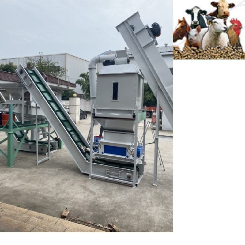 500kg/H ζωοτροφές μύλων σβόλων τροφών πουλερικών κύβων δαχτυλιδιών γραμμών παραγωγής σβόλων ζωοτροφών