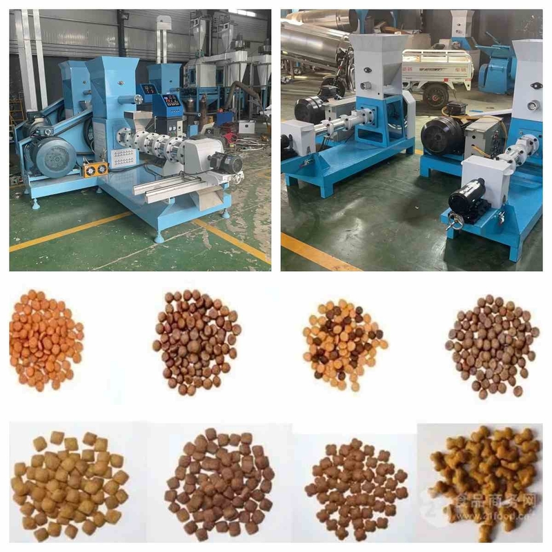 200-500kg/H ξεράνετε τη μικρή επιπλέουσα μηχανή 2.5mm6mm τροφών ψαριών εξωθητών τροφών ψαριών τύπων