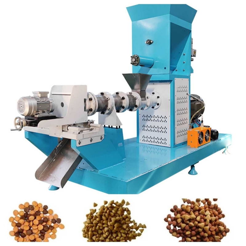 200-500kg/H ξεράνετε τη μικρή επιπλέουσα μηχανή 2.5mm6mm τροφών ψαριών εξωθητών τροφών ψαριών τύπων