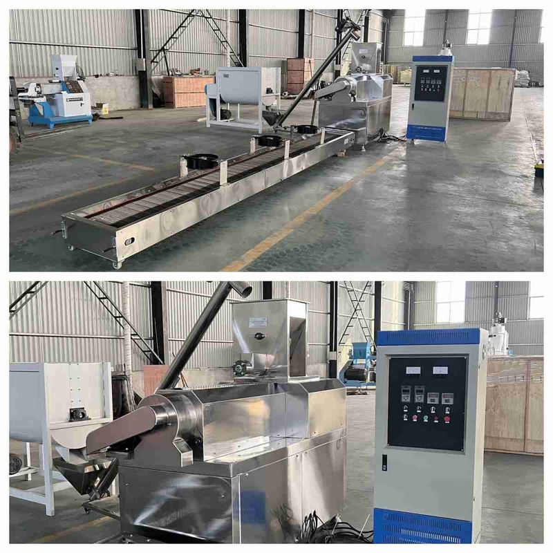 200-300kg/H μικρή μηχανή εξωθητών ψαριών γατών σκυλιών γραμμών παραγωγής ιχθυαλεύρου