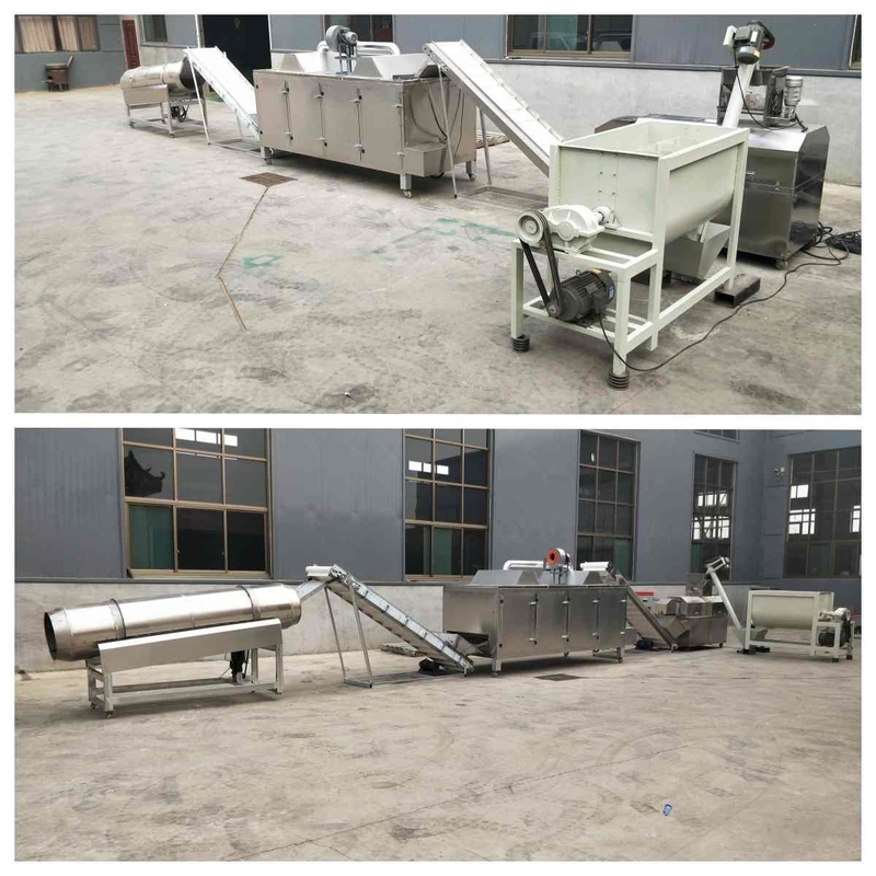 500-600kg επιπλέουσα γραμμή παραγωγής 10mm τροφών ψαριών υγρή γραμμή παραγωγής προϊόντων της Pet
