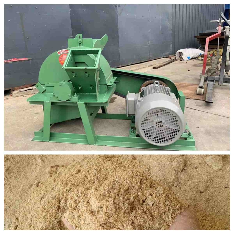 500kg/H 11kw μικρός θραυστήρας Ginder Shedder μηχανών πριονιδιού κούτσουρων ξύλινος για το ξύλινο πριονίδι