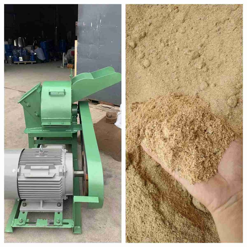 500kg/H 11kw μικρός θραυστήρας Ginder Shedder μηχανών πριονιδιού κούτσουρων ξύλινος για το ξύλινο πριονίδι