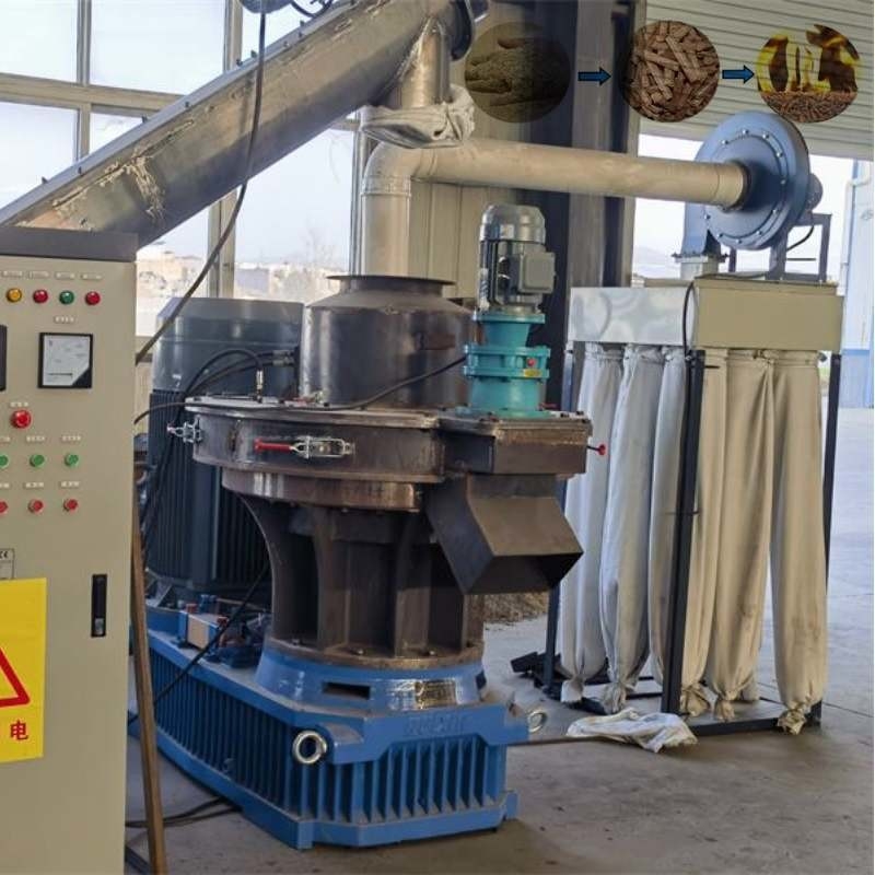 1.5T/H Biomass Pellet Production Line Rice Husk Waste Wood Pellet Machine