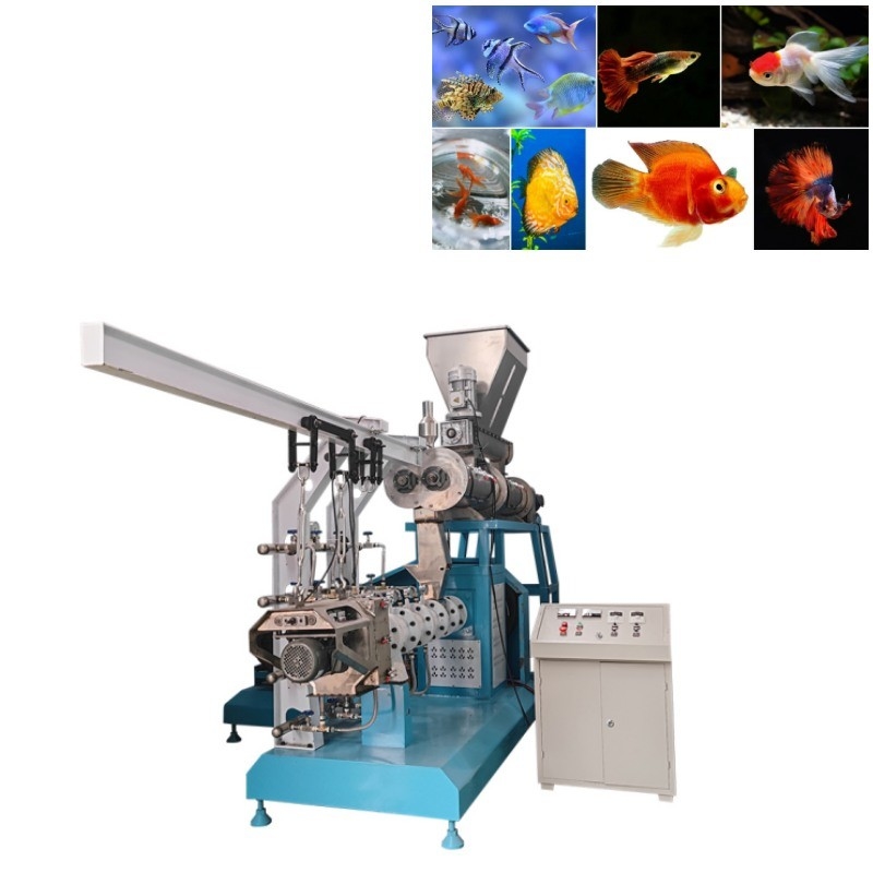 2000kg/H επιπλέουσα ψαριών τροφών γραμμών παραγωγής διπλή μηχανή τροφών ψαριών βιδών επιπλέουσα
