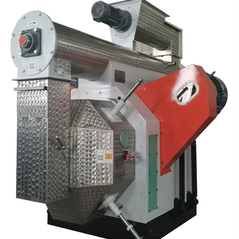 0.8-4t/H οριζόντια μηχανή 55kw σβόλων κύβων δαχτυλιδιών ζωοτροφών μύλων σβόλων