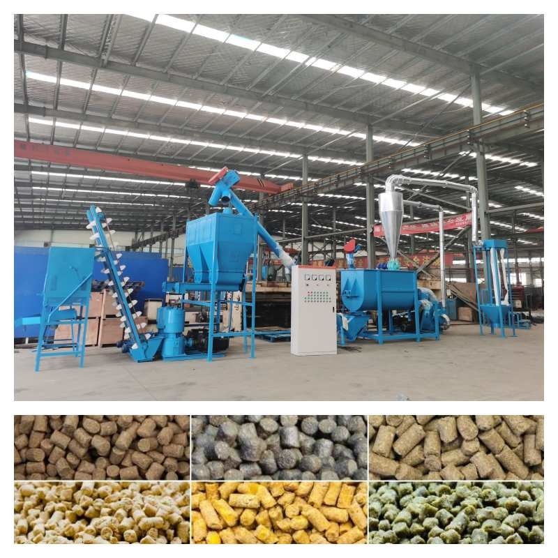 500-800KG/H σβόλος πουλερικών που κάνει τη γραμμή παραγωγής ζωοτροφών μηχανών 7.5-30kw