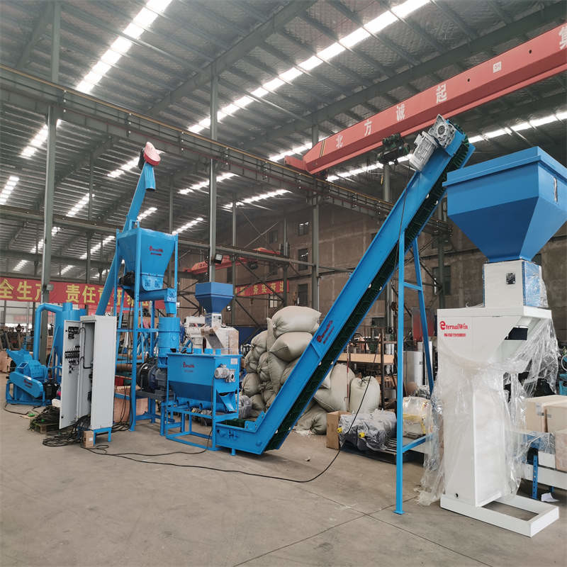 500-1000 kg/h Γραμμή παραγωγής δισκίων ξύλου / Γραμμή παραγωγής δισκίων βιομάζας 87KW
