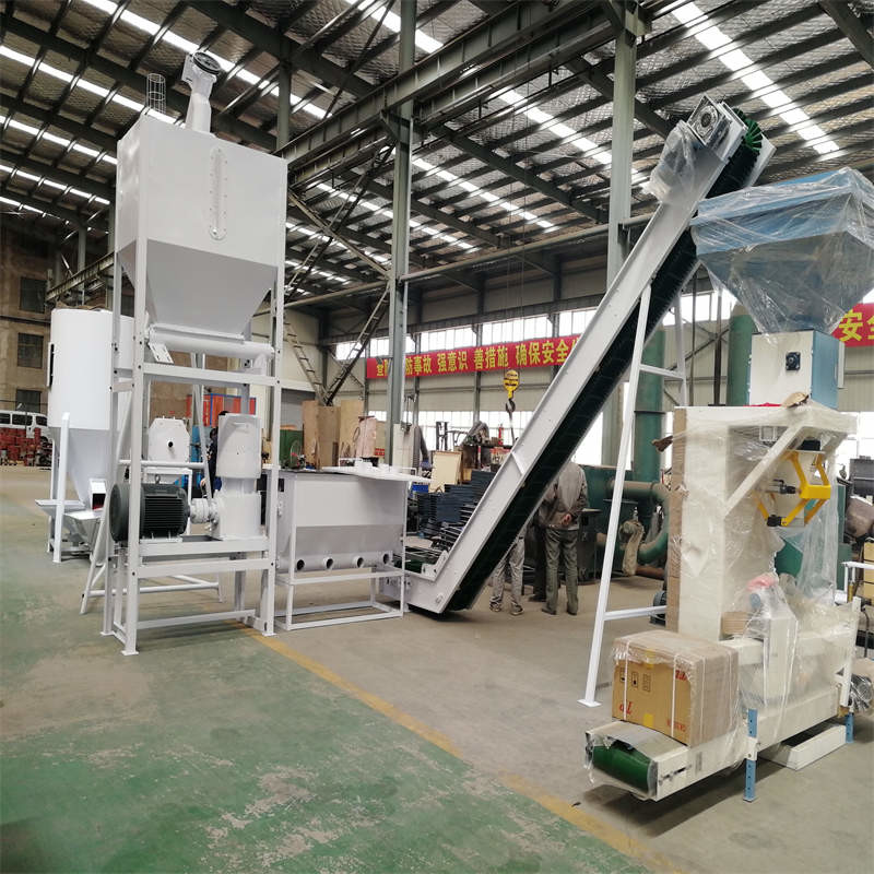 500-1000kg/h Γραμμή παραγωγής δερμάτων από ξύλο / Γραμμή παραγωγής δερμάτων από βιομάζα 118KW