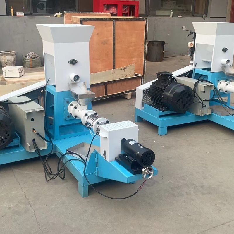 50~2000kg/h Ατσάλινη ψαροτροφή Extruder Ηλεκτρική θέρμανση με ατμό Μία ή διπλή βίδα