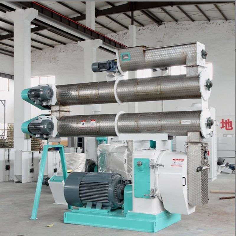 2-4 T/H Ring Die Feed Pellet Mill με μονό κλιματιστή