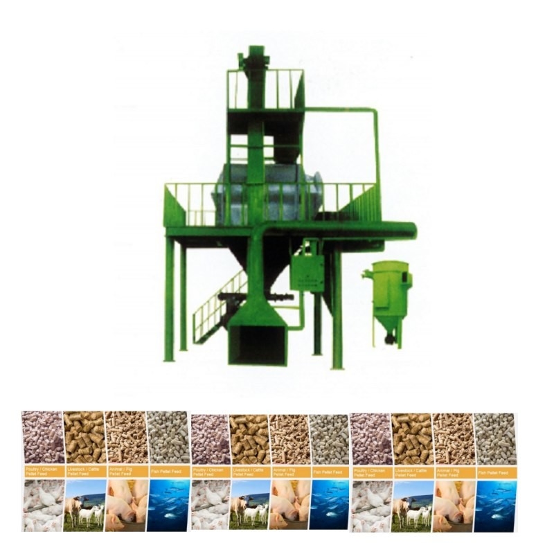 1-12 mm μέγεθος σφαιριδίων ζωοτροφών Γραμμή παραγωγής σφαιριδίων ζωοτροφών