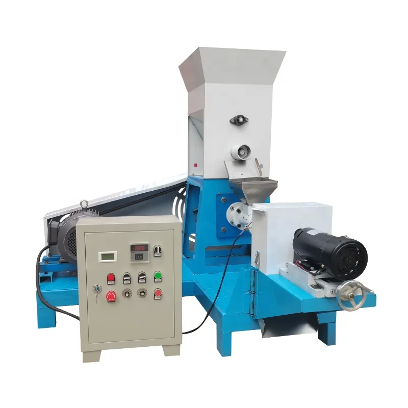 50~2000kg/h Ατσάλινη ψαροτροφή Extruder Ηλεκτρική θέρμανση με ατμό Μία ή διπλή βίδα