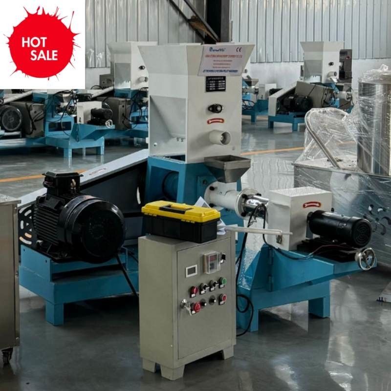 Υψηλή παραγωγικότητα 180-200kg/h ξηρός τύπος ψαροτροφή Extruder με 18,5kw ισχύ