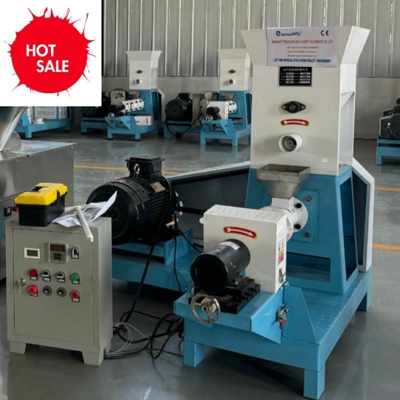 18.5kw ξηρός τύπος ψαροτροφή Extruder για 200 kg/h χωρητικότητα και 0,4kw δύναμη κοπής