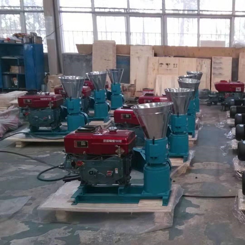 300-400 KG/H Μηχανή πελετών τροφίμων για ζώα με υψηλή παραγωγικότητα Μηχανή πελετών τύπου ντίζελ