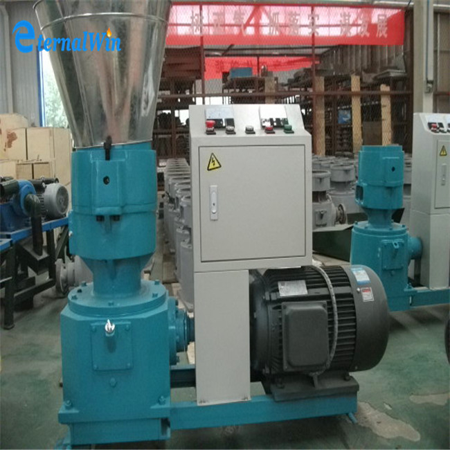 200-300 KG/H Ικανότητα Φαγητό Πελετοτριβείο Μηχανή υψηλής παραγωγικότητας Μηχανή επεξεργασίας ζωοτροφών πουλιών 7.5kw κινητήρας