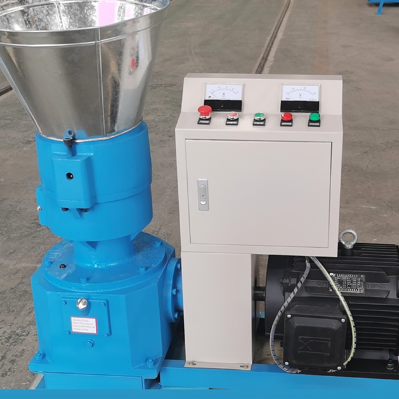 200-300 KG/H Ικανότητα Φαγητό Πελετοτριβείο Μηχανή υψηλής παραγωγικότητας Μηχανή επεξεργασίας ζωοτροφών πουλιών 7.5kw κινητήρας