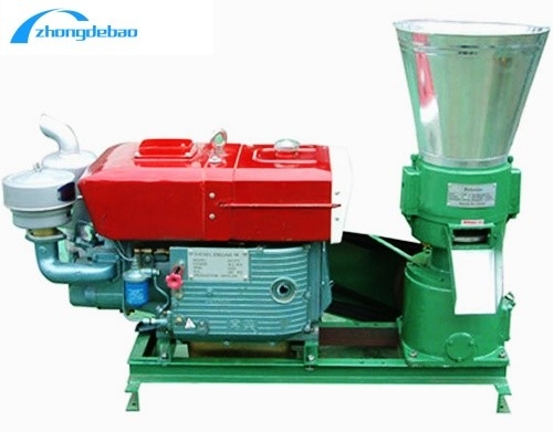 Νέο σχεδιασμό 10HP ντίζελ τύπου τροφή μηχανή πελετών 90kg/h ζωοτροφικό εργοστάσιο