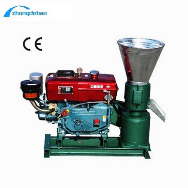 Νέο σχεδιασμό 10HP ντίζελ τύπου τροφή μηχανή πελετών 90kg/h ζωοτροφικό εργοστάσιο