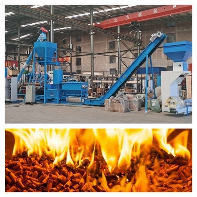 ξύλινη υψηλή πυκνότητα μηχανών σβόλων αποβλήτων μηχανών 1-2tph σβόλων ξύλινων τσιπ 612mm