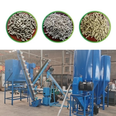 100-1200kg/H τρόφιμα σκυλιών μύλων σβόλων αγροτικών επίπεδα κύβων μηχανών σβόλων ζωοτροφών