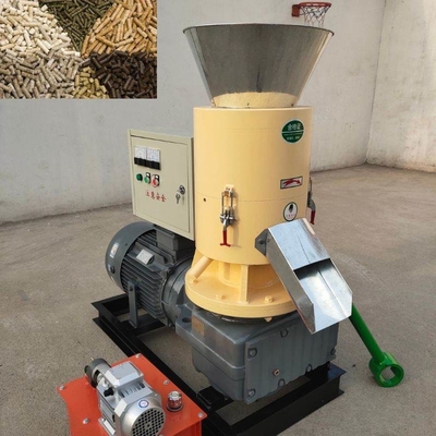 PLC 500 kg / h Σιδηροτροφείο πελετών ξύλου Γραμμή παραγωγής πελετών ξύλου